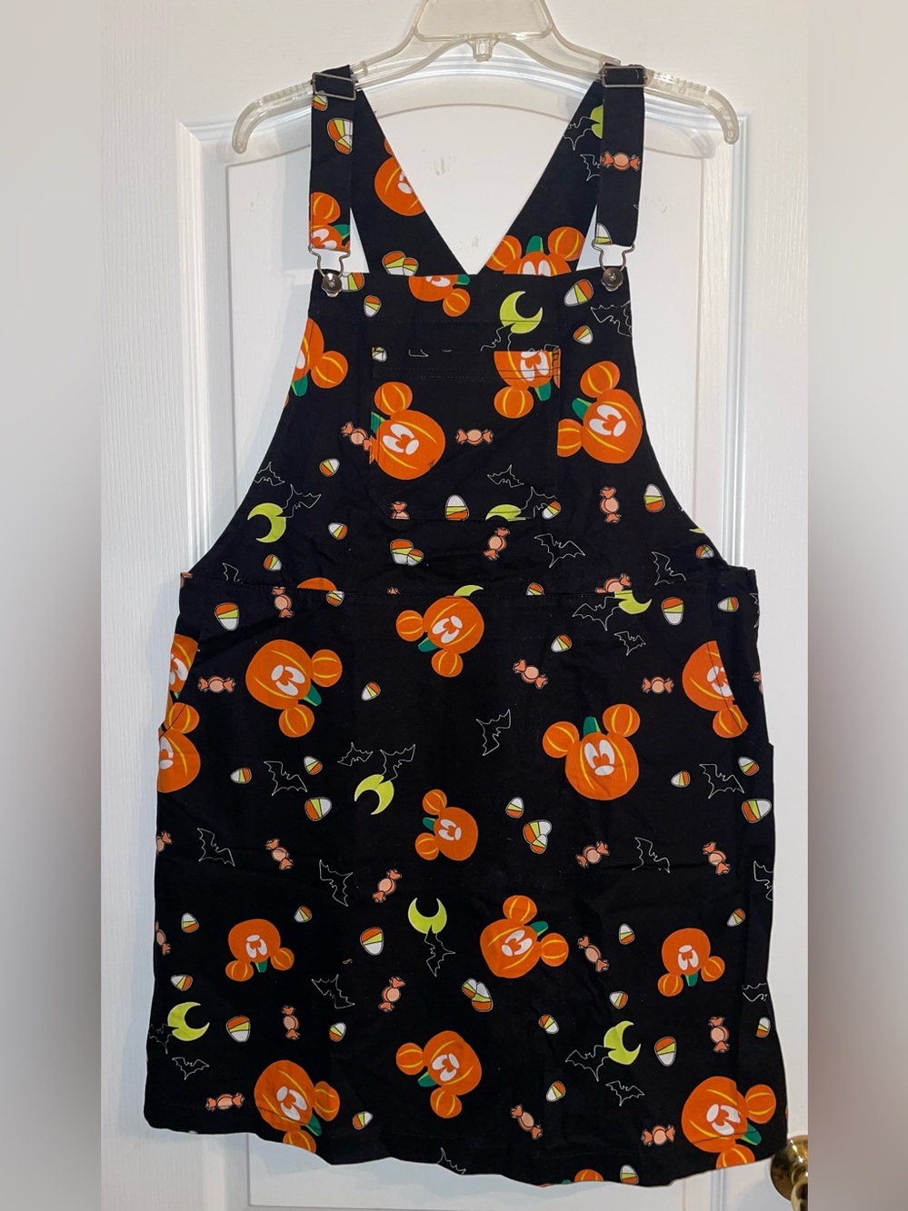 Mickey Pumpkin Halloween SKIRT Overalls 2X